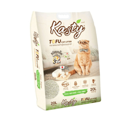 ทรายแมวเต้าหู้ kasty ชนิดเกล็ด สูตร Original ขนาด 20 ลิตร_0
